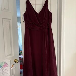 Maroon Bridesmaid Dress